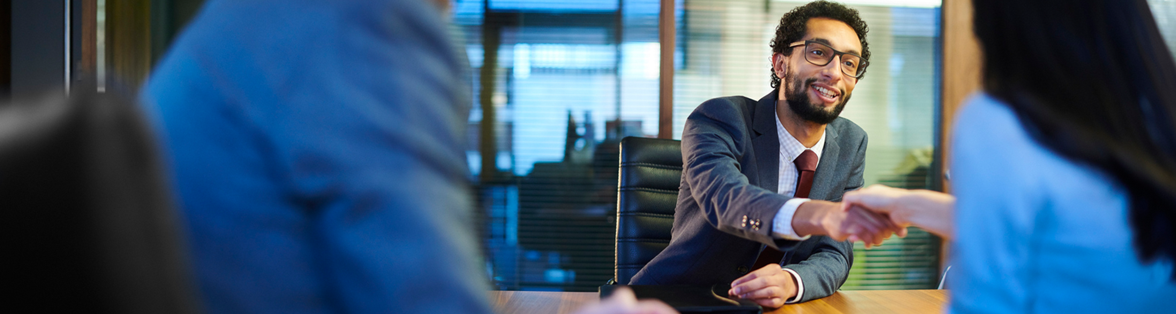 Manager discussing career goals with employee
