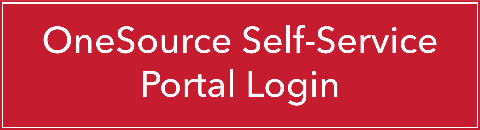OneSource Service Portal Login